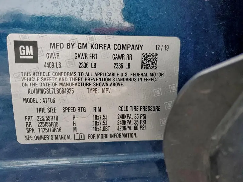 2020 BUICK ENCORE GX ESSENCE  