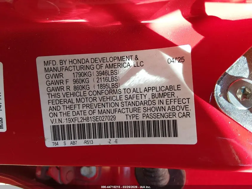 2025 HONDA CIVIC SEDAN SPORT