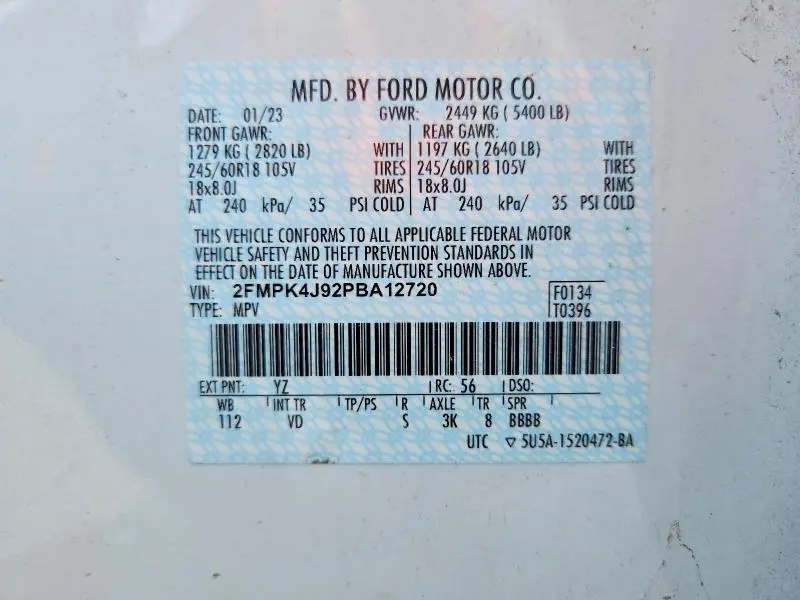 2023 FORD EDGE SEL  