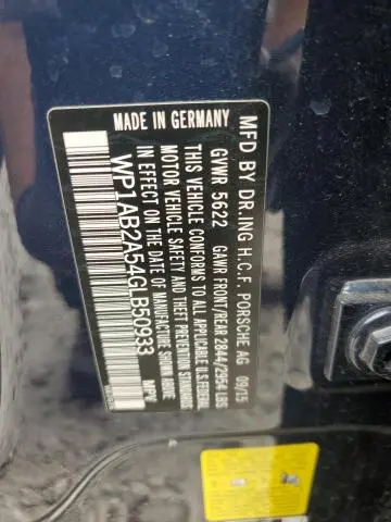 2016 PORSCHE MACAN S