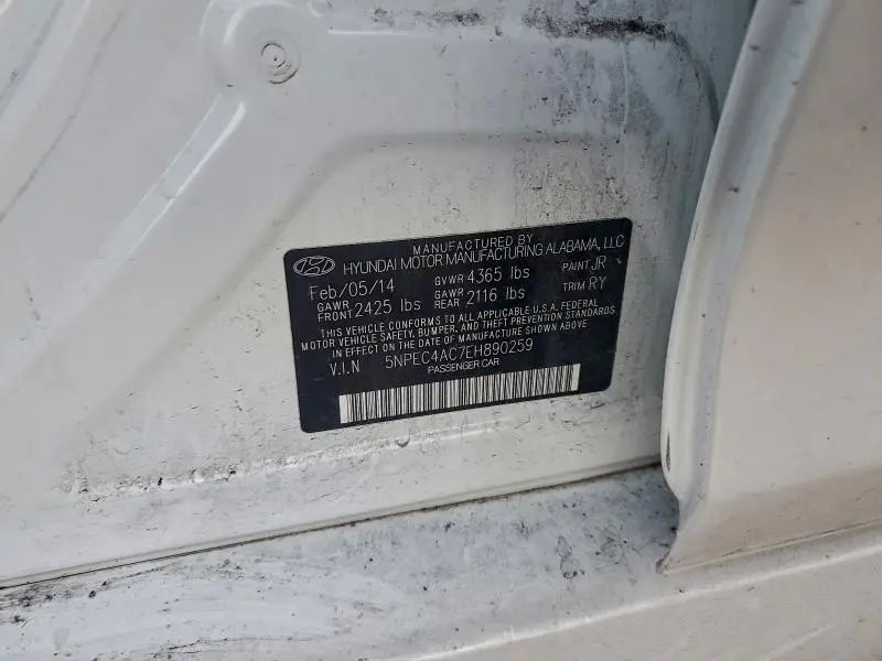 2014 HYUNDAI SONATA   