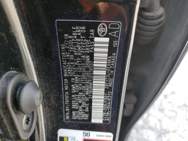 2018 TOYOTA COROLLA L  