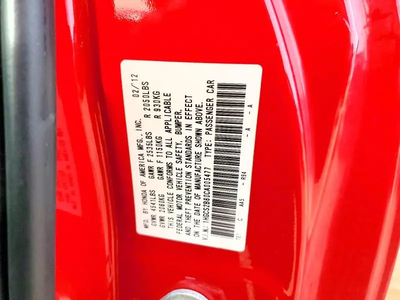 2012 HONDA ACCORD EXL  