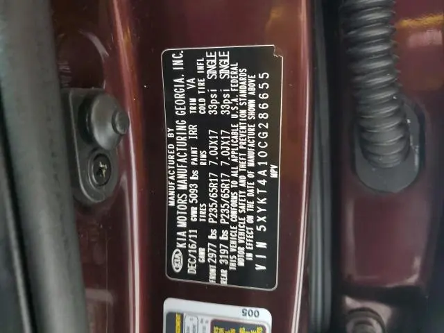 2012 KIA SORENTO BASE  
