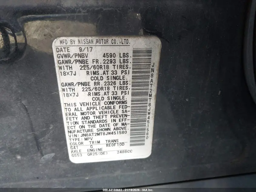 2018 NISSAN ROGUE SL