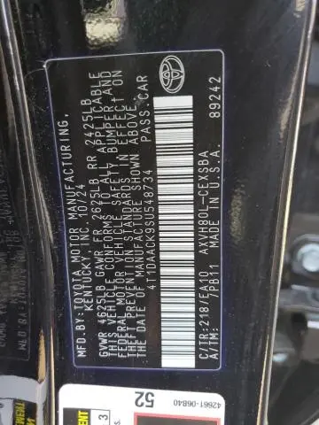 2025 TOYOTA CAMRY XSE  