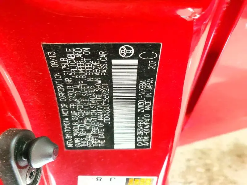 2013 TOYOTA PRIUS THREE  