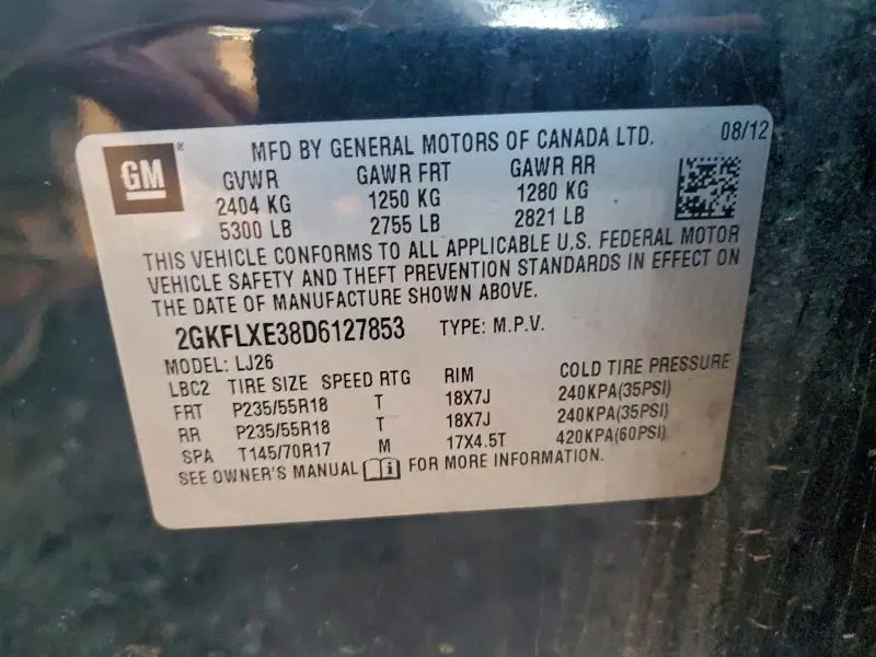2013 GMC TERRAIN SLT  