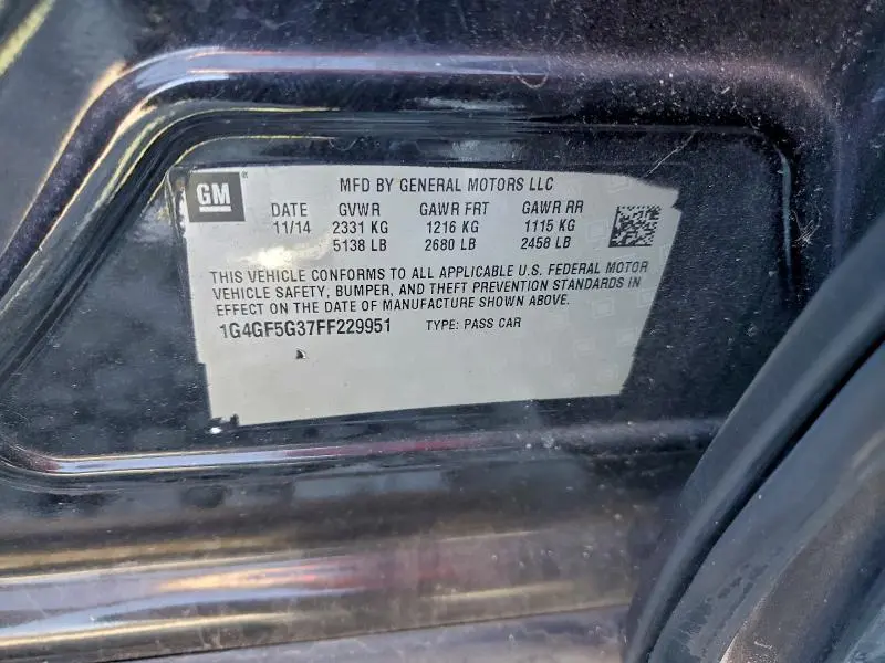2015 BUICK LACROSSE PREMIUM  