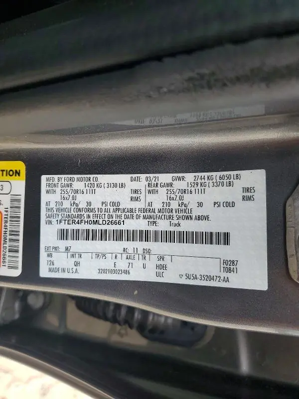 2021 FORD RANGER XL  