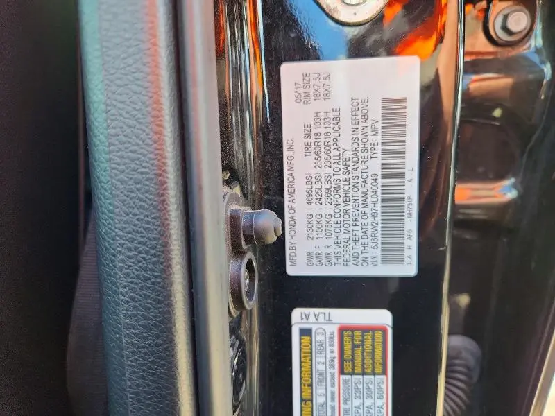 2017 HONDA CR-V TOURING  
