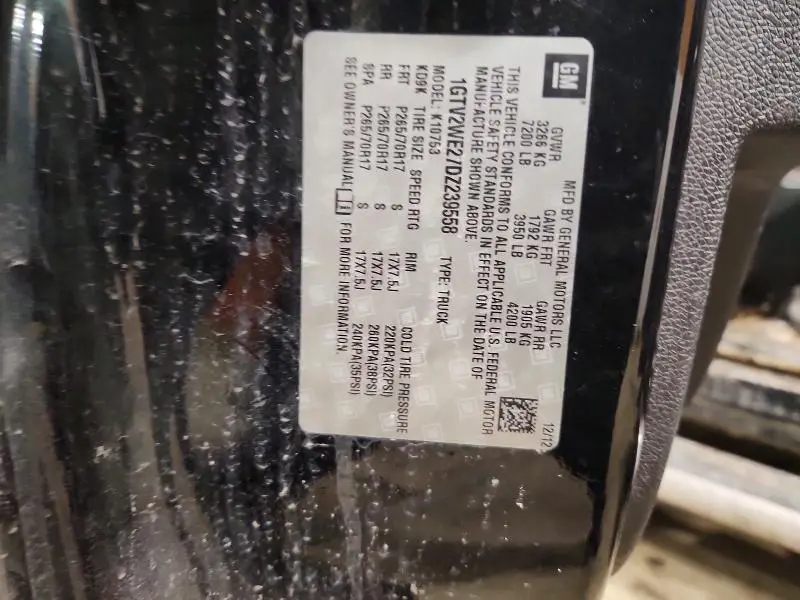 2013 GMC SIERRA K1500 SLT  