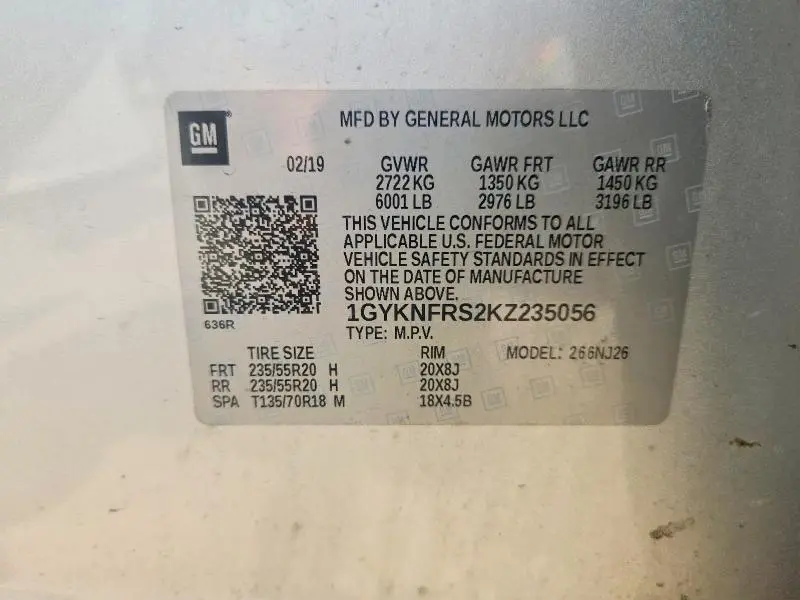 2019 CADILLAC XT5 PREMIUM LUXURY  