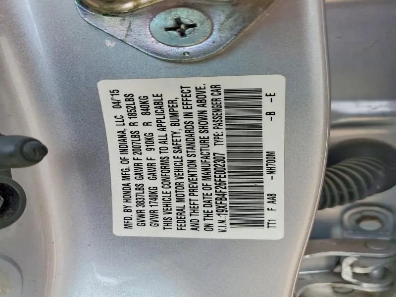 2015 HONDA CIVIC HYBRID  