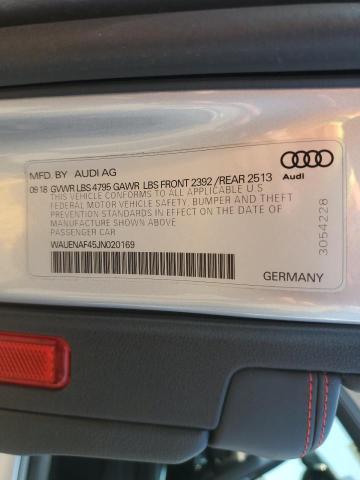 2018 AUDI A4 PREMIUM PLUS