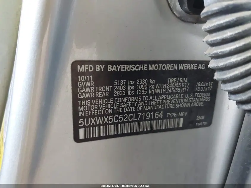 2012 BMW X3 XDRIVE28I
