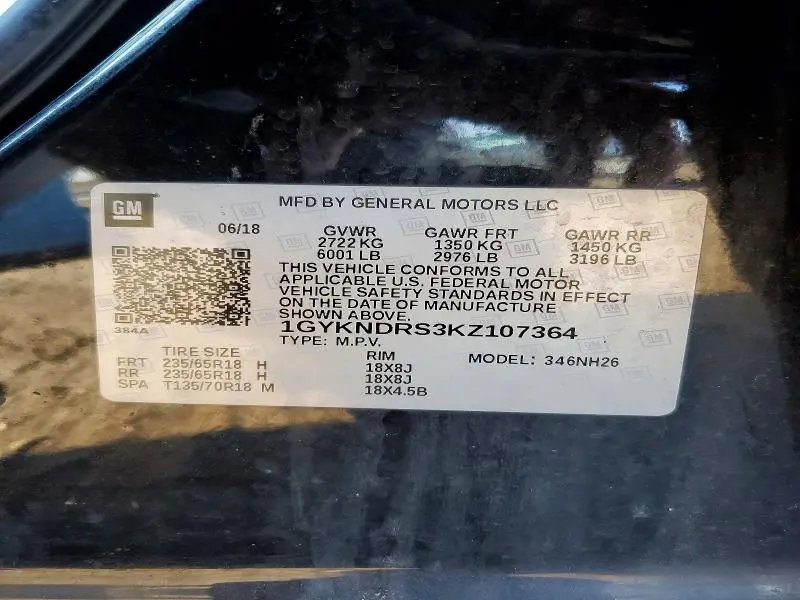 2019 CADILLAC XT5 LUXURY  
