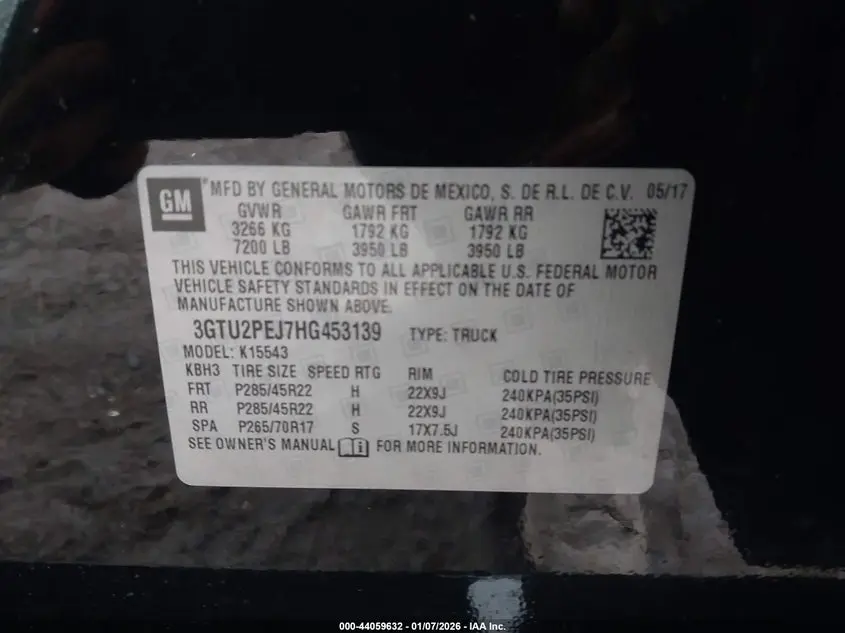 2017 GMC SIERRA 1500 DENALI