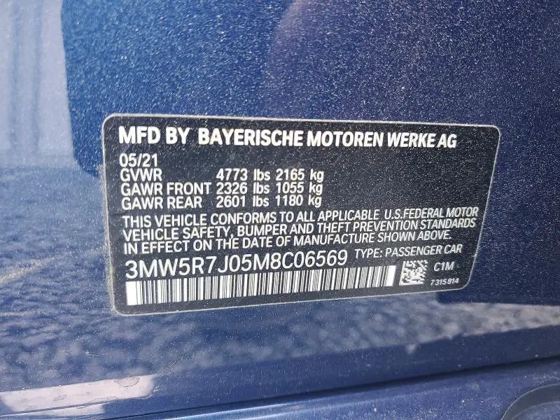 2021 BMW 330XI   