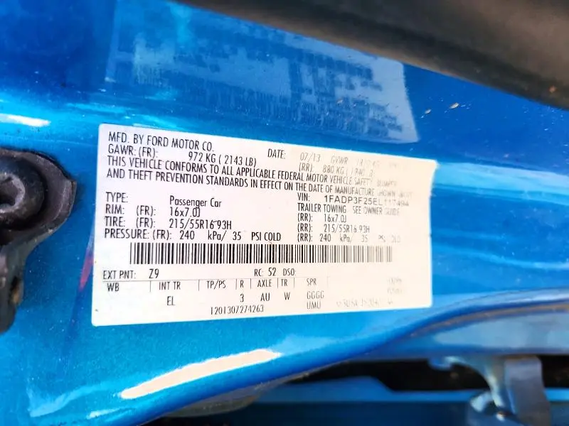 2014 FORD FOCUS SE  