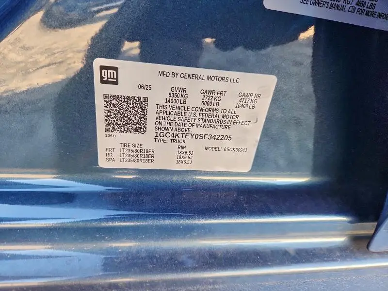 2025 CHEVROLET SILVERADO K3500 LT  