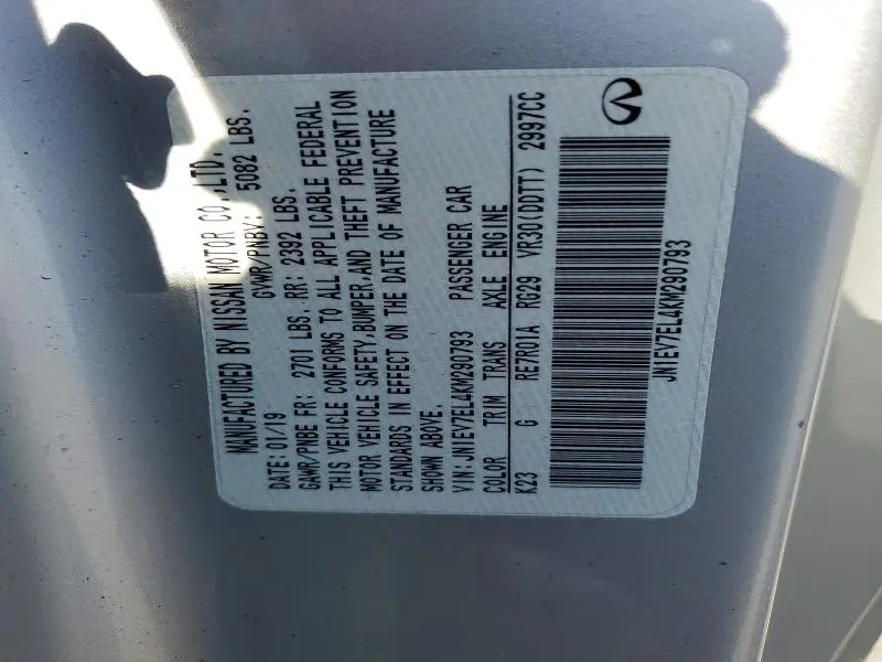 2019 INFINITI Q60 3.0T LUXE  