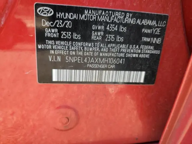 2021 HYUNDAI SONATA SEL