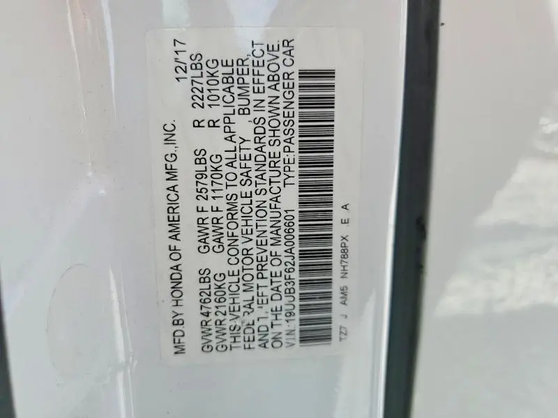 2018 ACURA TLX TECH+A  