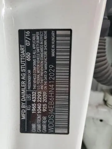 2017 MERCEDES-BENZ CLA 250  