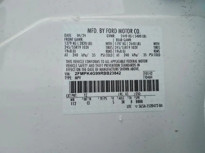 2024 FORD EDGE SE  