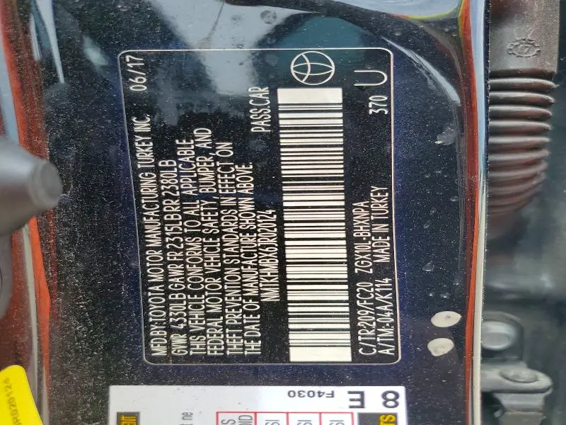 2018 TOYOTA C-HR XLE  