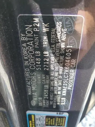 2019 KIA STINGER GT  