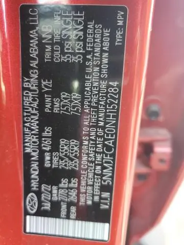 2022 HYUNDAI TUCSON SEL  