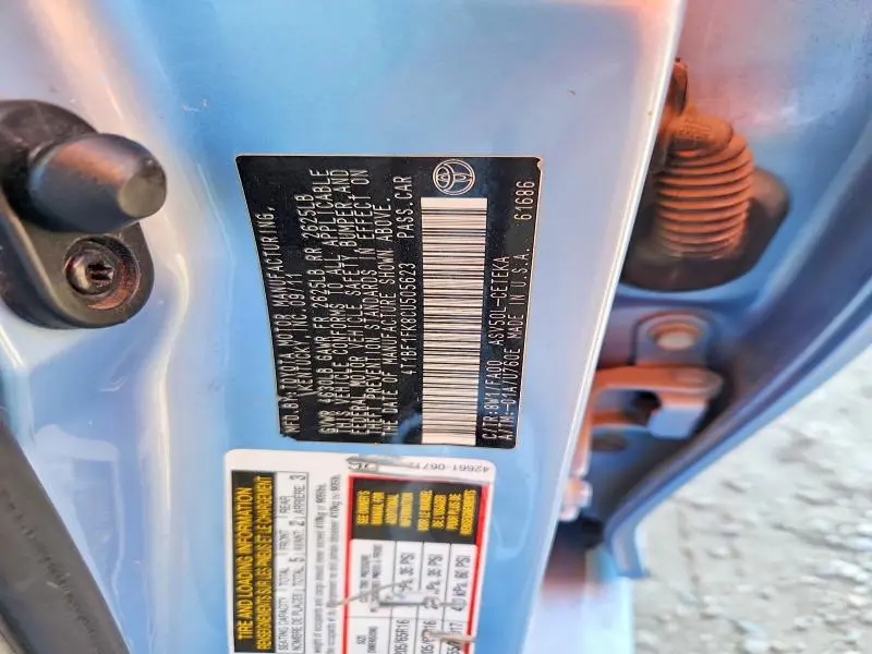 2012 TOYOTA CAMRY L  
