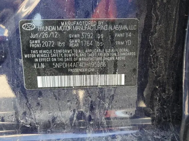 2013 HYUNDAI ELANTRA GLS  