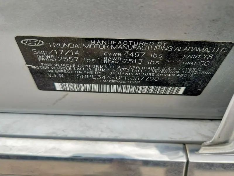2015 HYUNDAI SONATA SPORT  