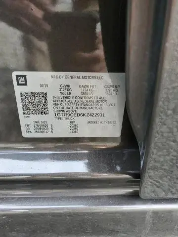 2019 GMC SIERRA K1500 ELEVATION  