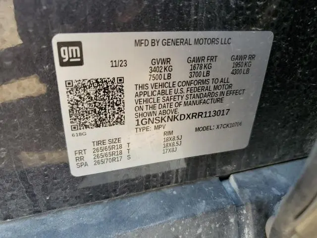 2024 CHEVROLET TAHOE K1500 LT  