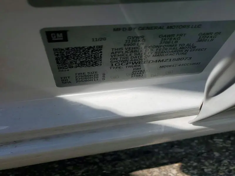 2021 CHEVROLET SILVERADO C1500 LTZ  