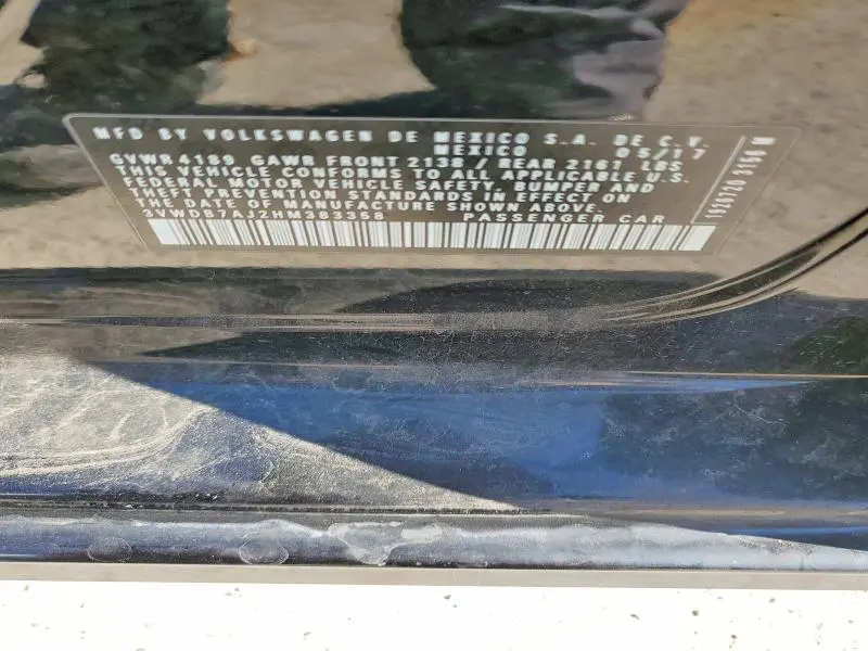 2017 VOLKSWAGEN JETTA SE  