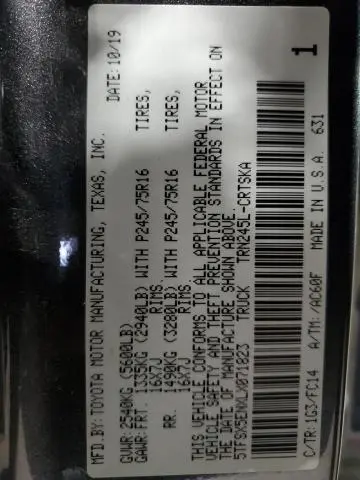 2020 TOYOTA TACOMA ACCESS CAB  