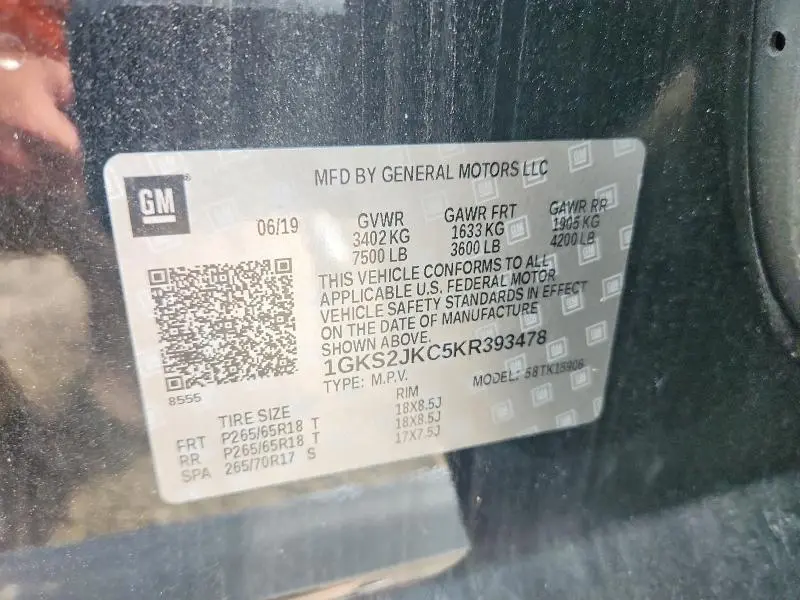 2019 GMC YUKON XL K1500 SLT  
