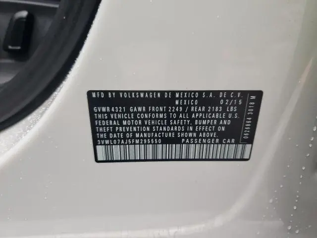 2015 VOLKSWAGEN JETTA SEL