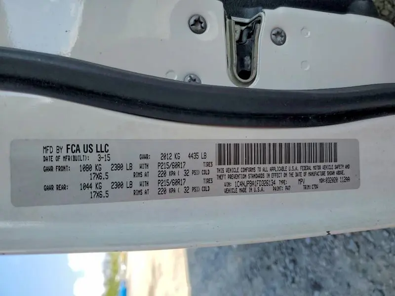 2015 JEEP PATRIOT SPORT  