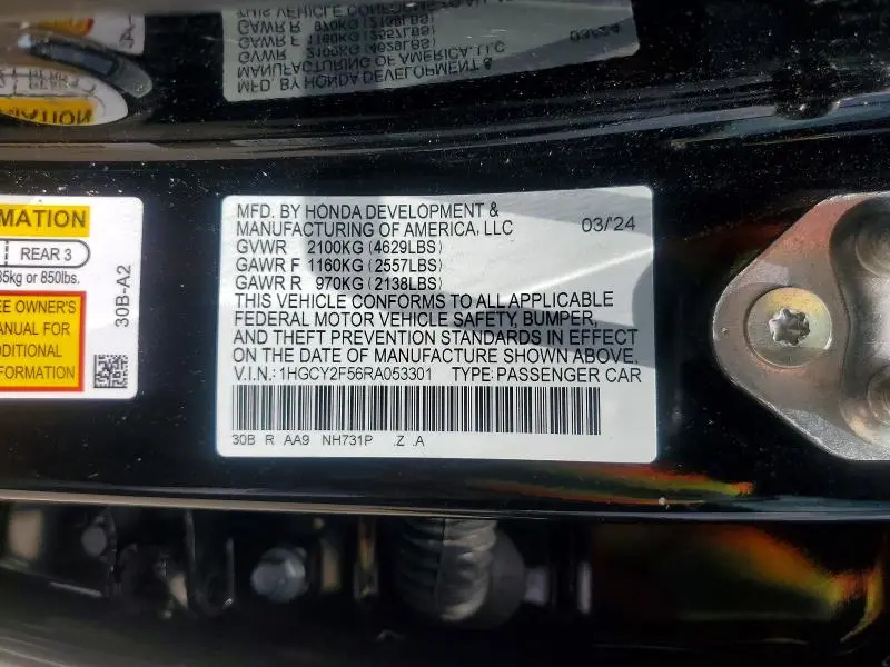 2024 HONDA ACCORD HYBRID SPORT  