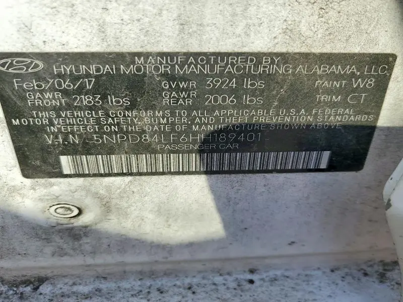 2017 HYUNDAI ELANTRA VALUE EDITION  