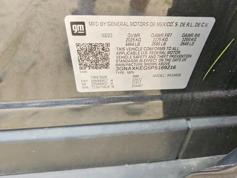 2023 CHEVROLET EQUINOX LT  