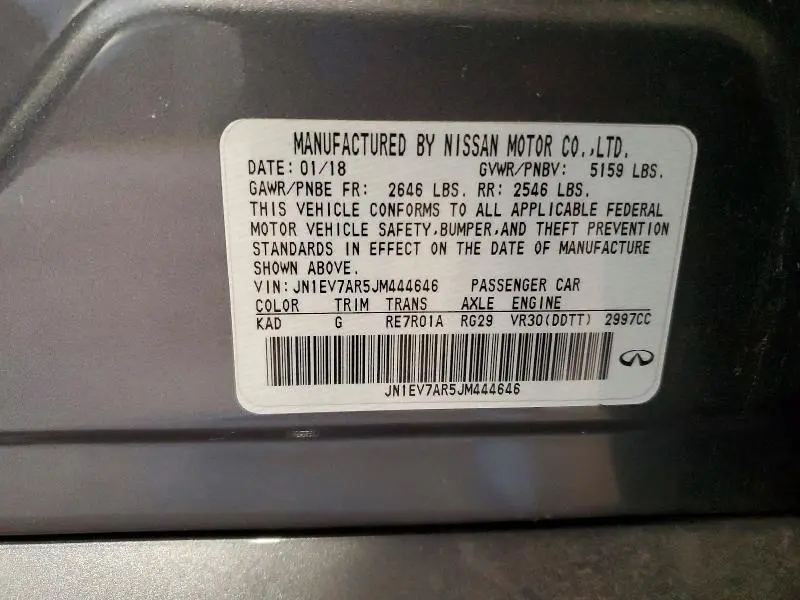 2018 INFINITI Q50 LUXE  