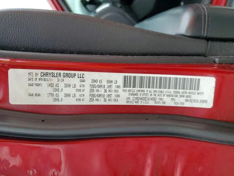 2014 DODGE DURANGO SXT  