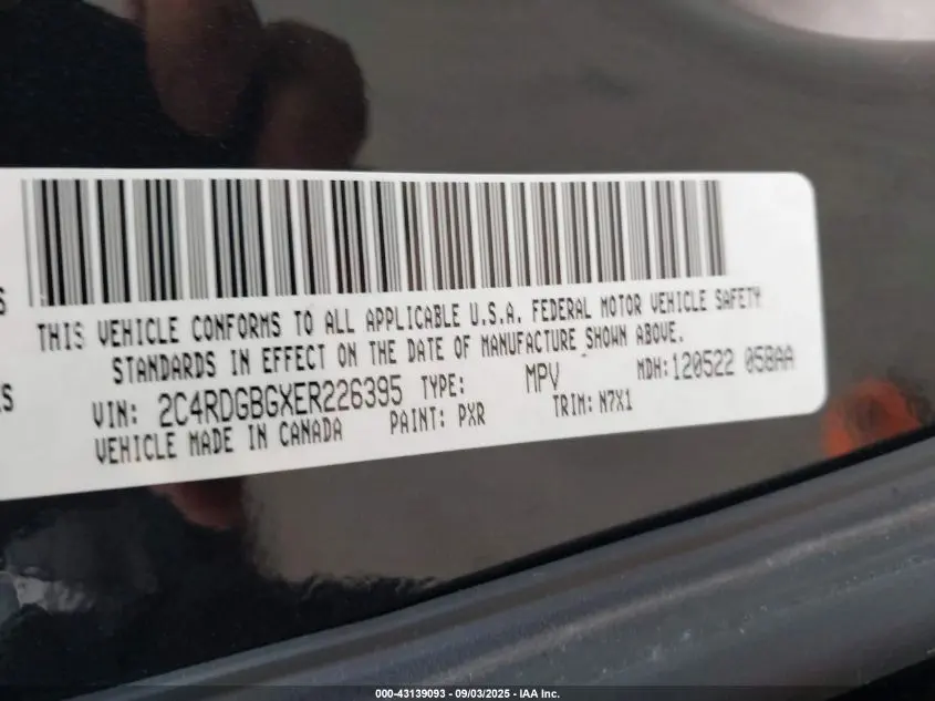 2014 DODGE GRAND CARAVAN SE 30TH ANNIVERSARY